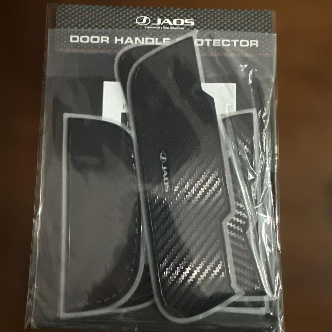 JAOS ドアハンドルプロテクター カーボン調 ハイエース 200系 JAOS（ジャオス） ドアハンドルプロテクター カーボン調 ハイエース