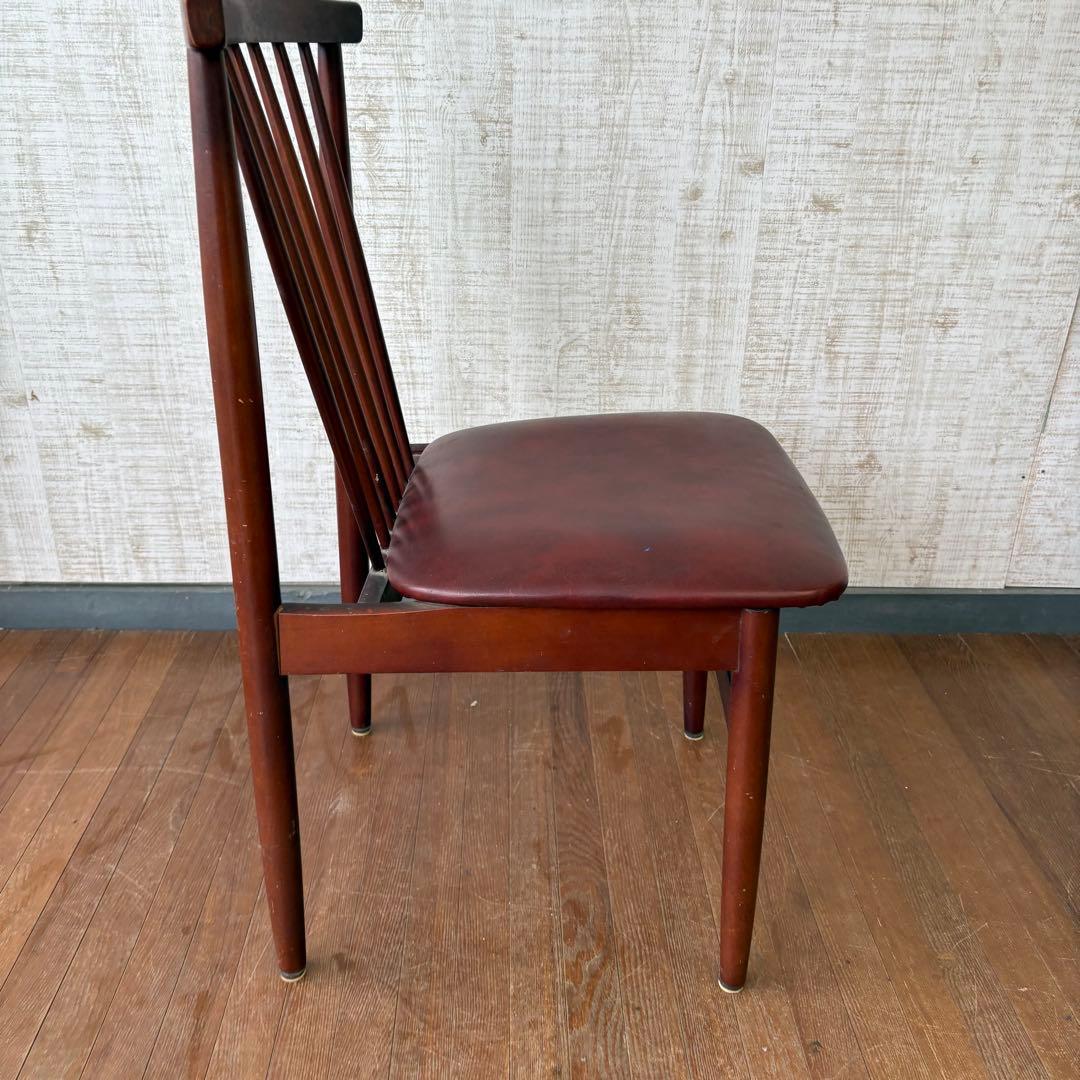 ② トーヨーファニチア 木製ダイニングチェア 古家具 ヴィンテージ