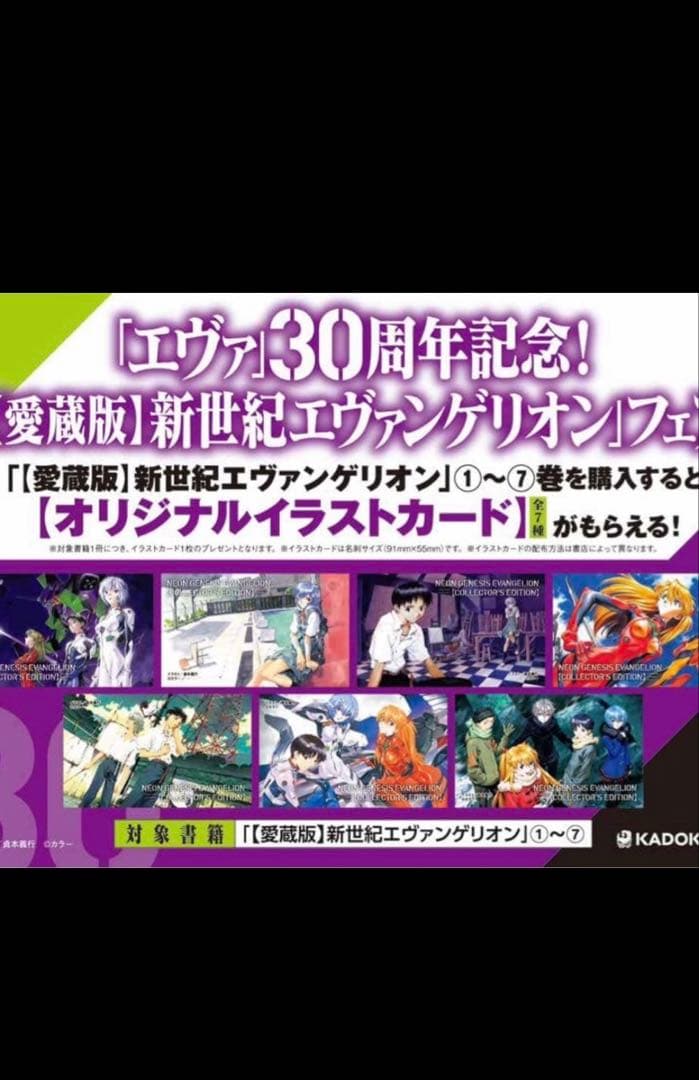 名刺サイズイラストカード エヴァンゲリオン愛蔵版購入 コンプリート