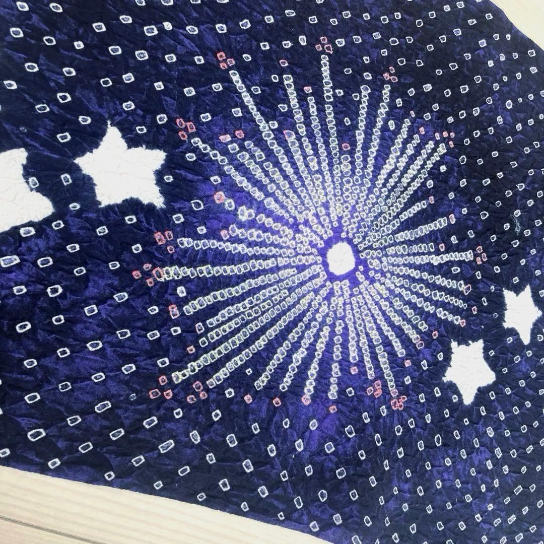 ちぃ 有松鳴海絞り　有松絞り浴衣　反物　湯のし済み　花火　No.2-150