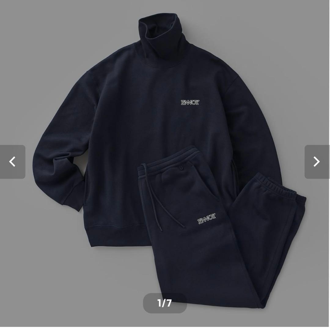 ennoy ELECTRIC LOGO TURTLENECK SWEAT 紺 - メルカリ