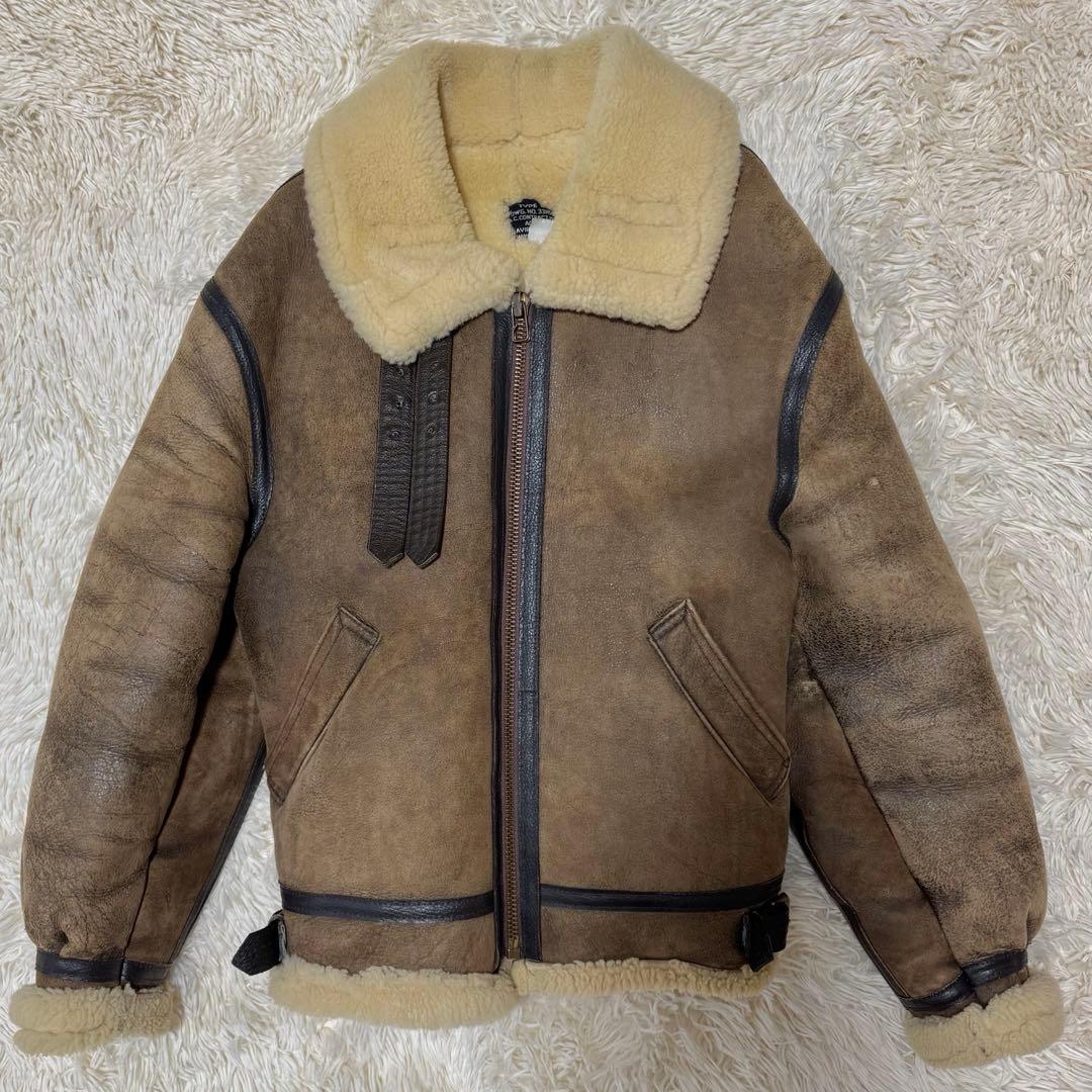 AVIREX B-3 フライトジャケット　USA製　40 ボア　　　ムートン AVIREX（アヴィレックス） AVIREX/アビレックス B-3ムートンフライト