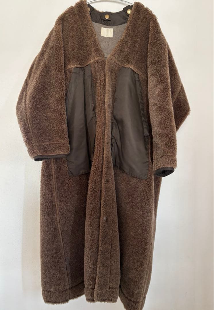 完売品☆jun mikami ジュンミカミアルパカライナーコート ボアコート