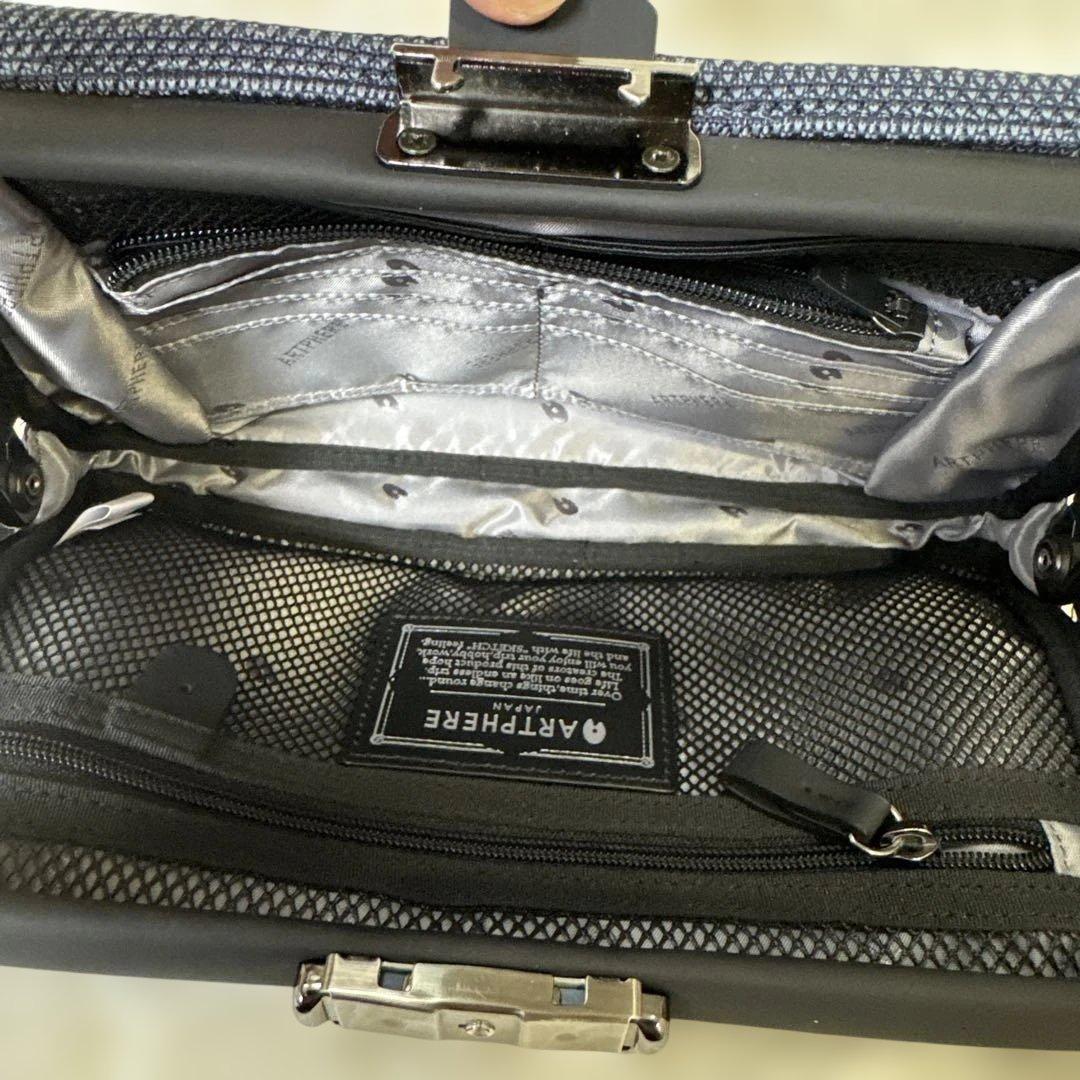 極美品 ARTPHERE アートフィアー ダレス ショルダーバッグ ネイビー