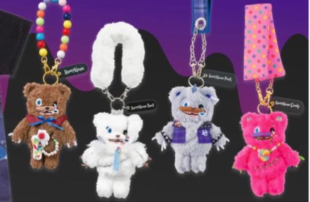 ユニバ USJ ハミクマ ストラップ付きマスコットキーチェーン 2025