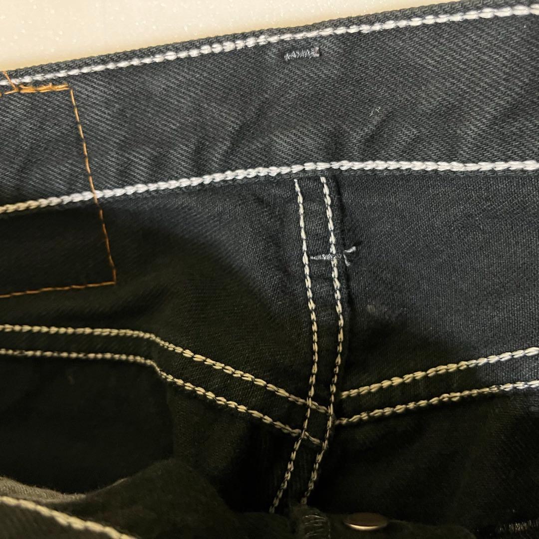 希少】90~00s USA製Levi's 501 後染めブラック白ステッチ - メルカリ