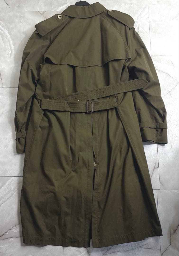 バーバリー ウエストミンスター トレンチコート メンズ カーキオリーブ