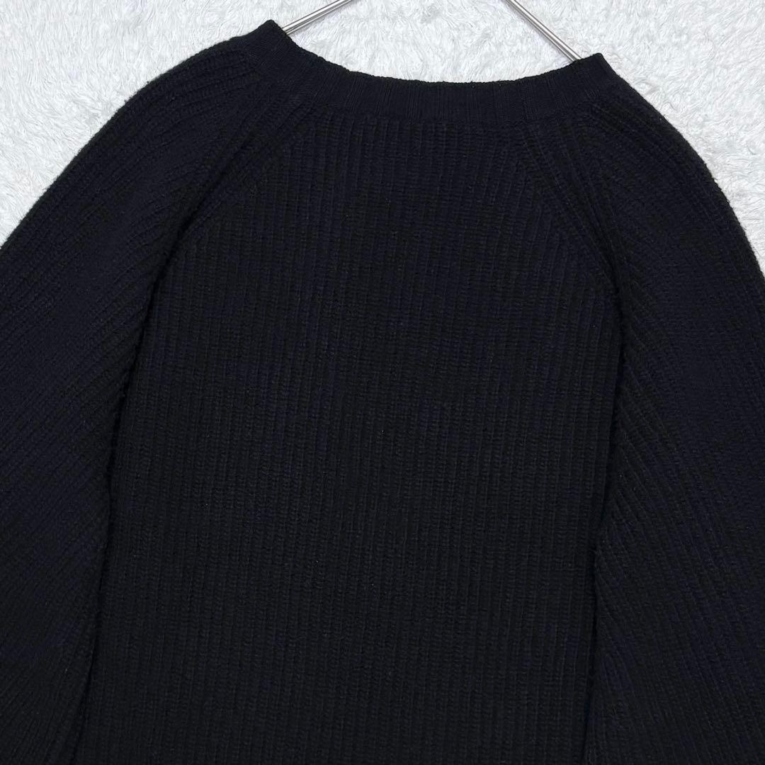 美品】マックスマーラ 大きいサイズ バージンウール 配色 ニット 上品