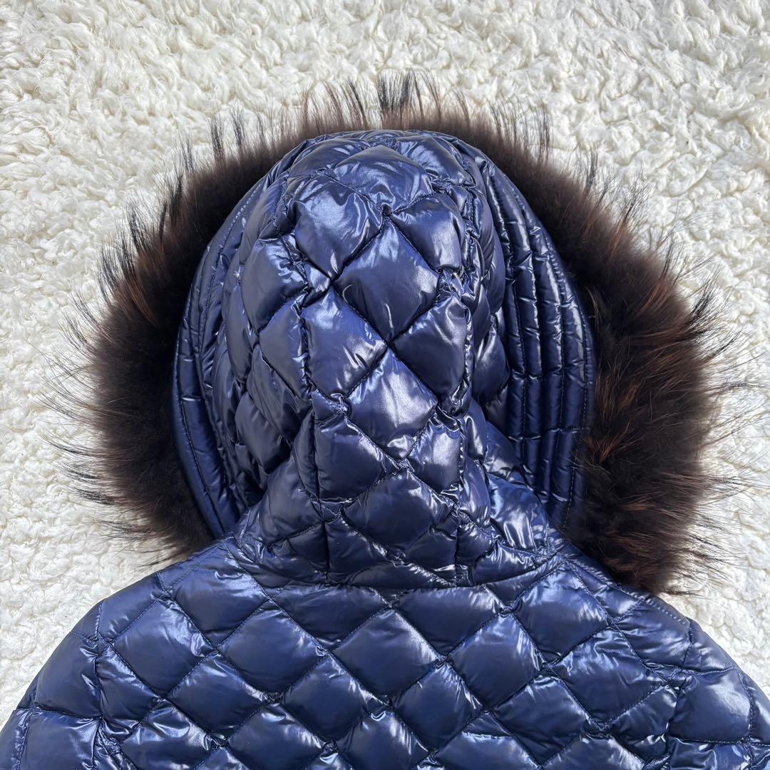 ぱどのん様専用 タトラス ダウンコート 紺 02 M ラクーンファー