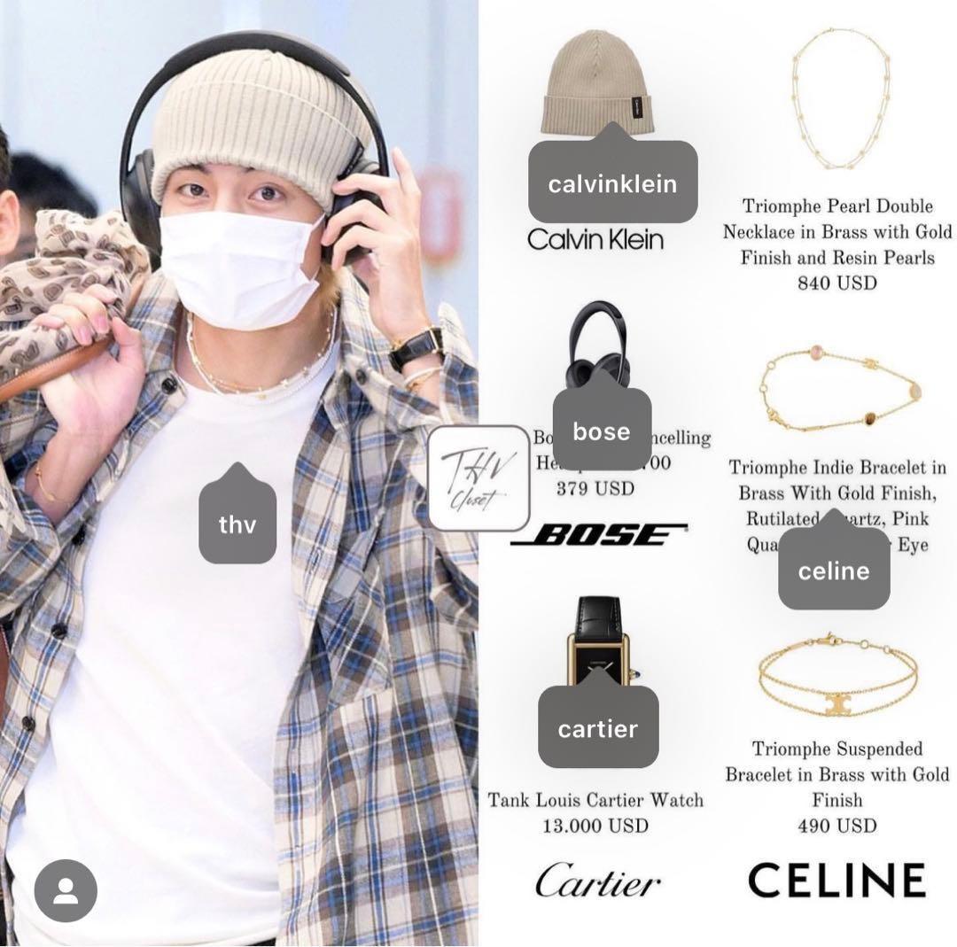 テテ着用CELINE トリオンフブレスレット ゴールド （希望額言って