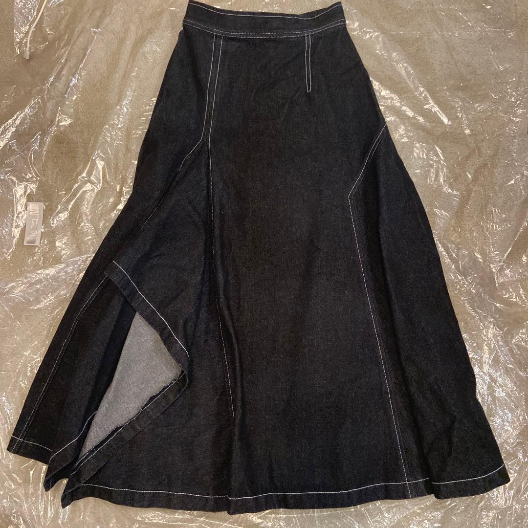 PINUE アシメフレアデニムスカート＊Sサイズ - メルカリ