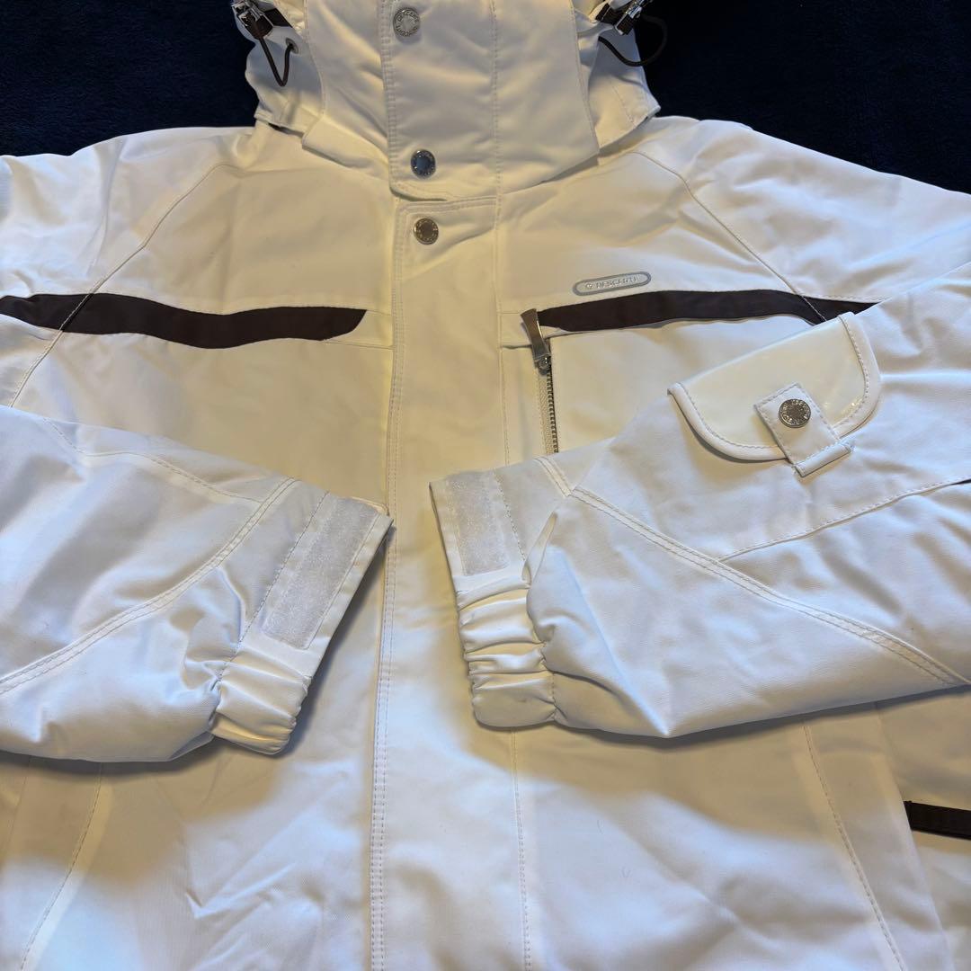 美品】DESCENTEデサント レディース スキーウェア サイズ7 白茶 - メルカリ