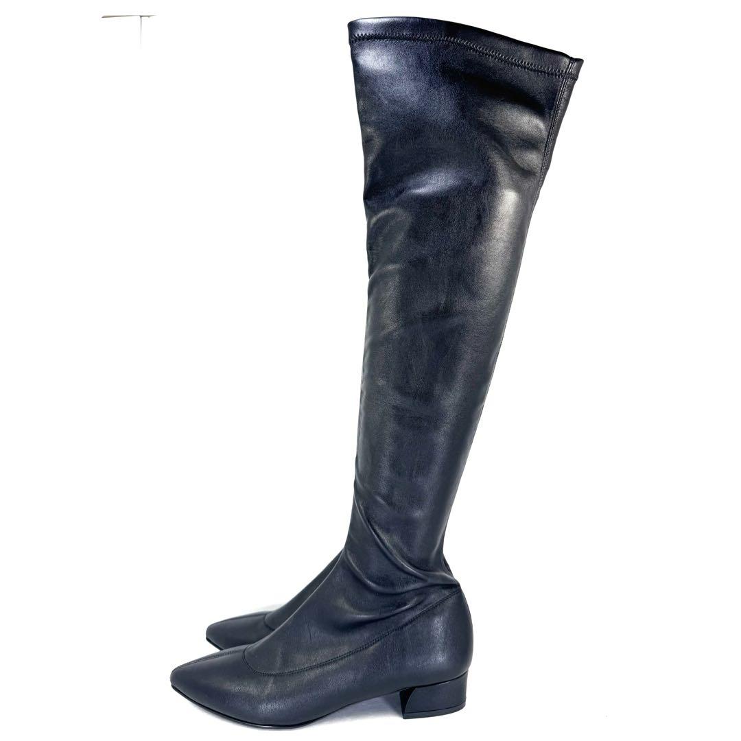 FABIO RUSCONI】 ニーハイブーツ （24cm） ストレッチ素材