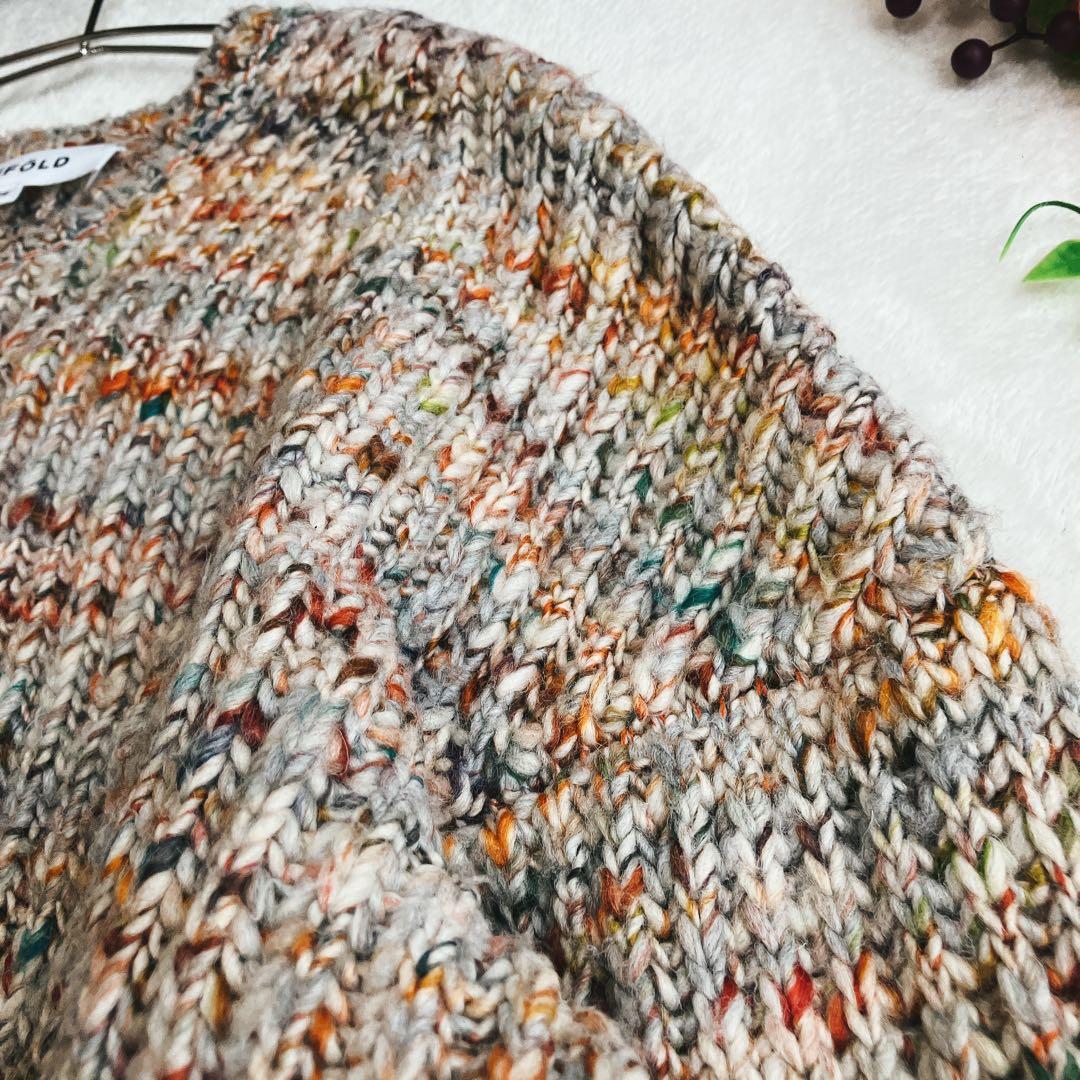 エンフォルド ENFOLD☆ファンシーヤーン ビッグシルエット ローゲージ