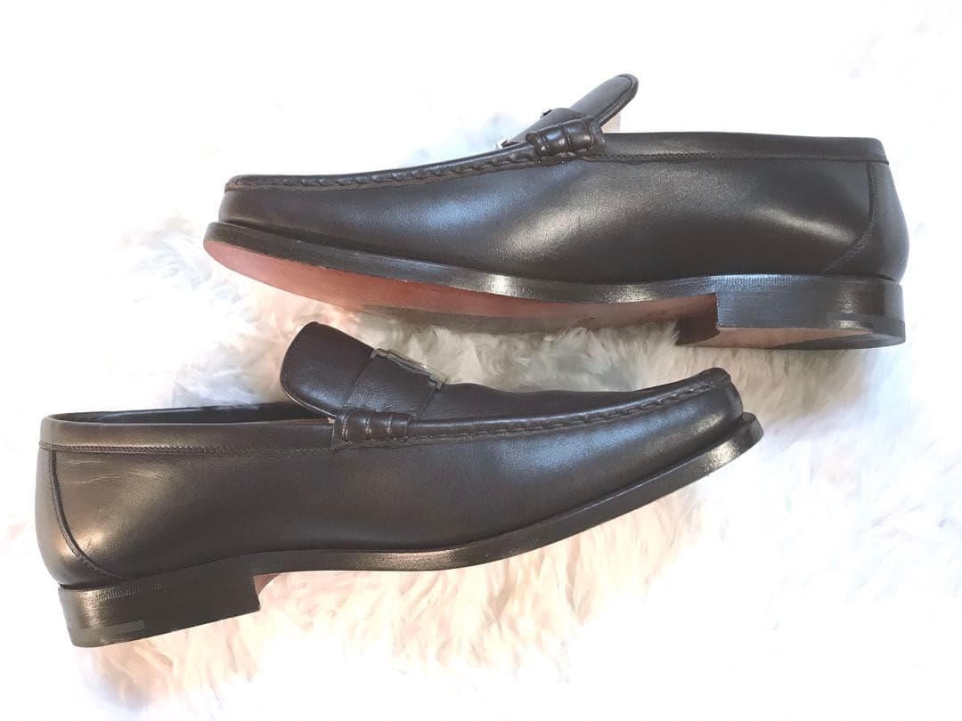 再値下げ❗️エルメス メンズ ローファー コンスタンス ダークブラウン