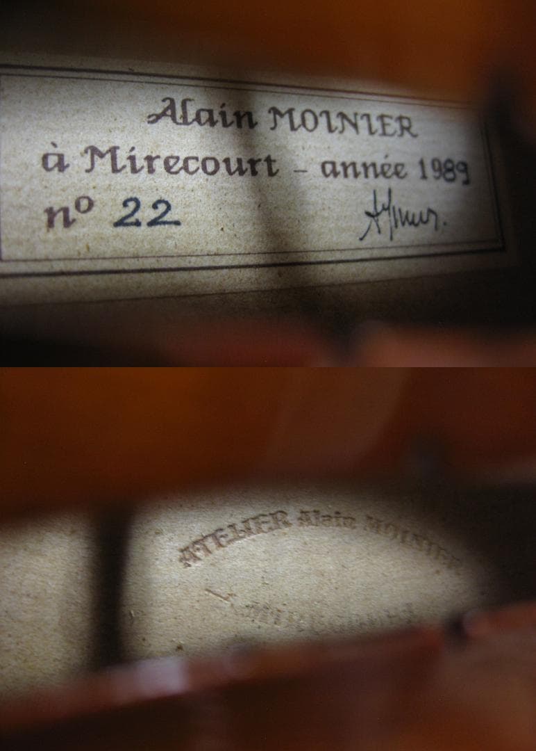 新作フレンチ】 Alain Moinier 1989年製 バイオリン 4/4 - メルカリ