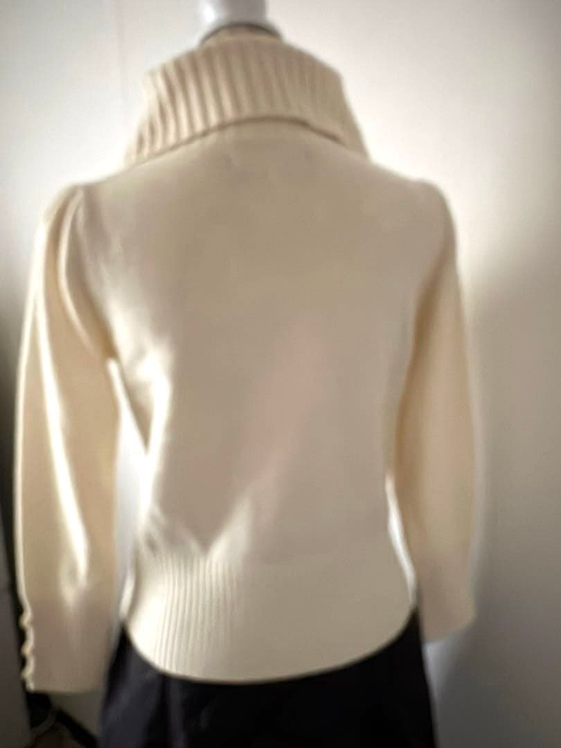 エムズグレイシー リブ襟 花モチーフ 長袖ニット38 - メルカリ