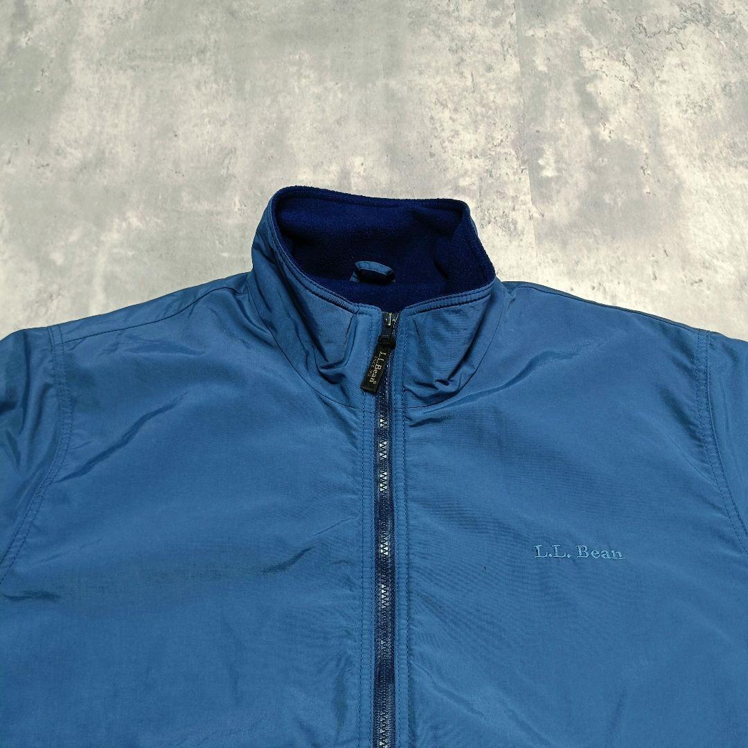 美品 L.L.Bean WARM-UP JACKET ネイビー フリース XL