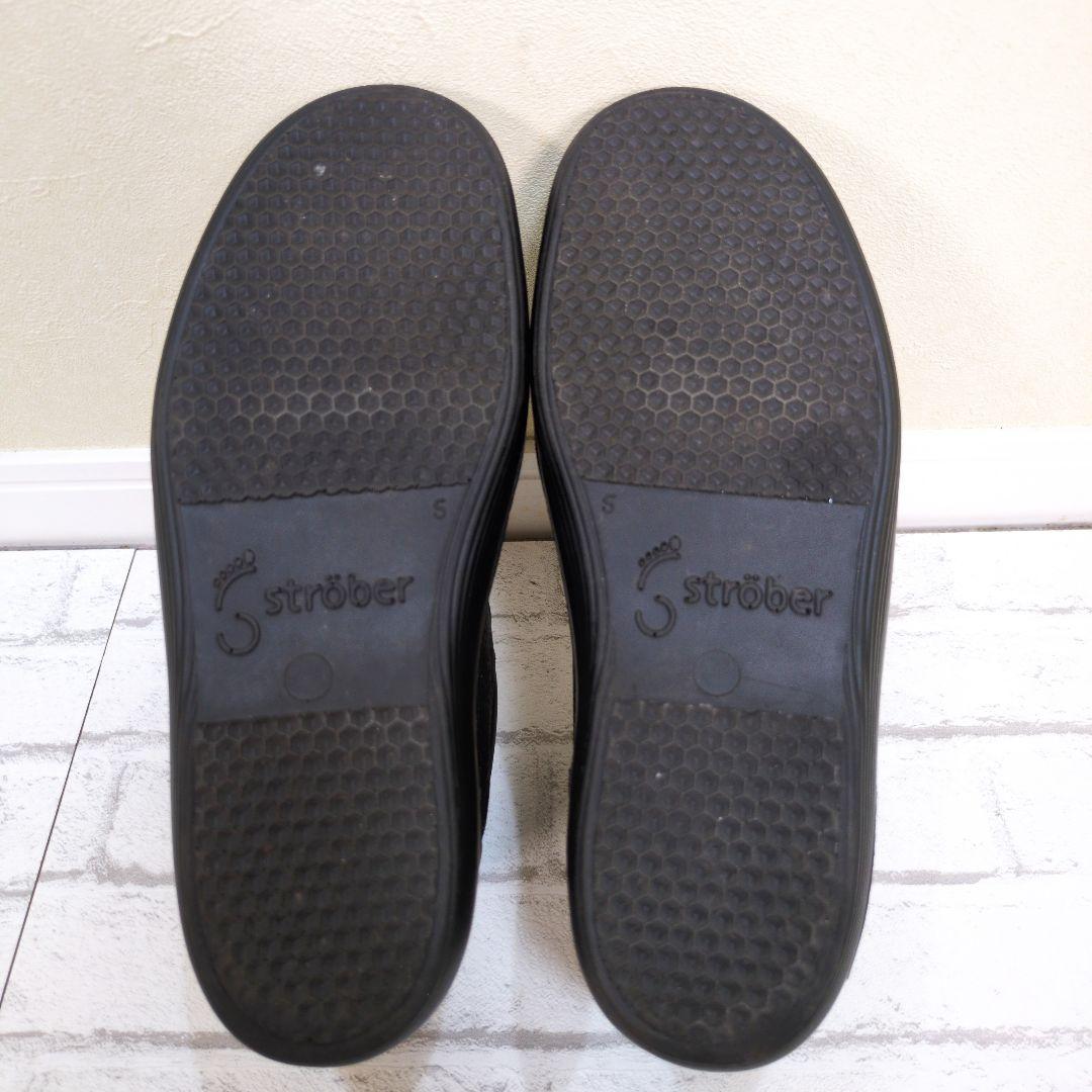 極美品 定番人気モデル strober ストロバー レザースニーカー 外反母趾