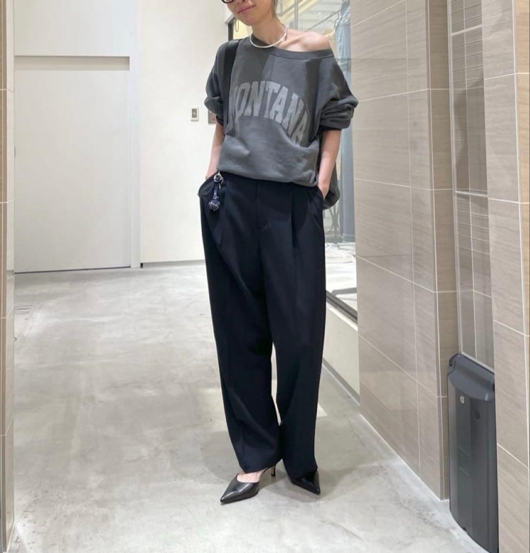 タグ類無 Whim Gazette ピグメントロゴウラケプルオーバー DG - メルカリ