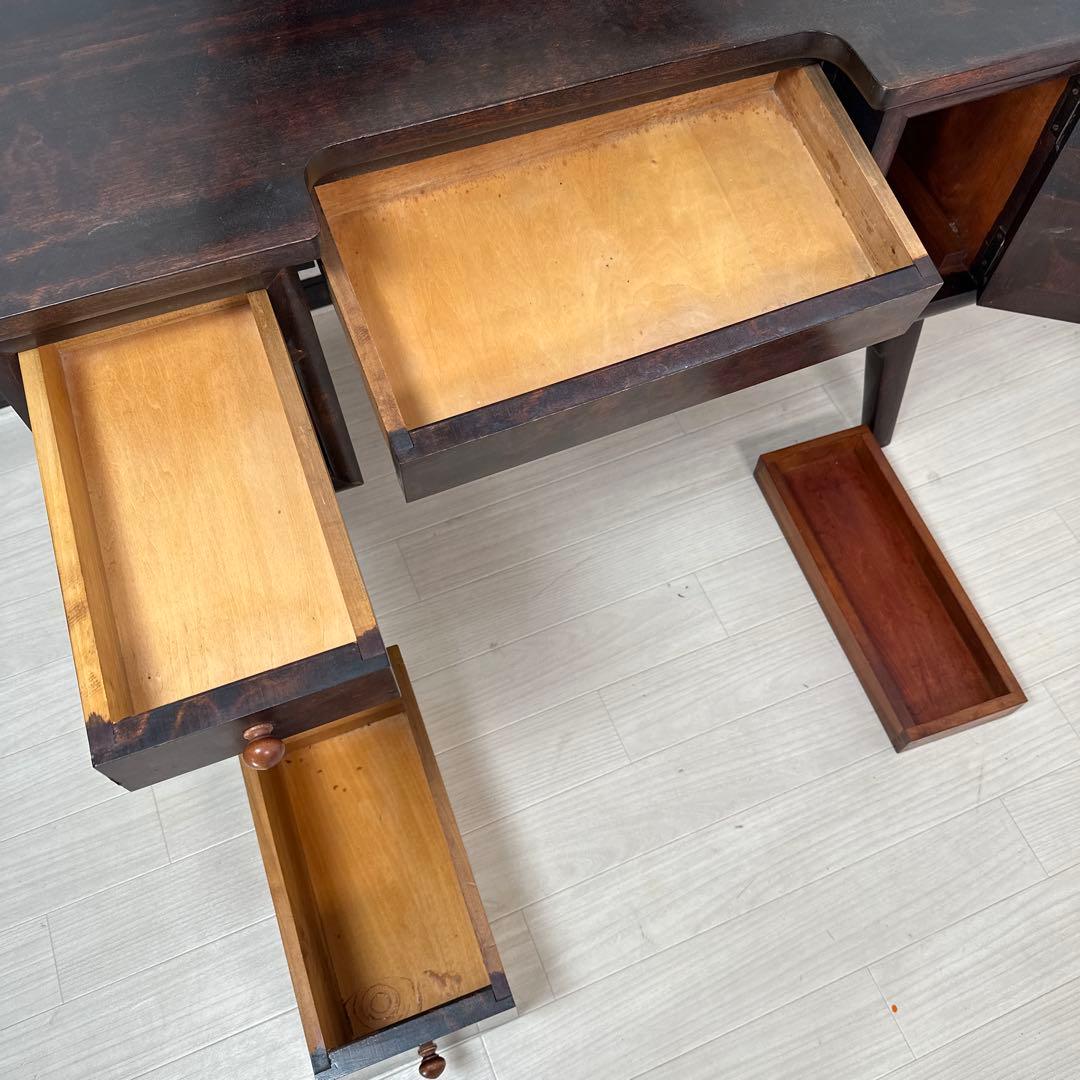 松本民芸家具 一面鏡台 水目桜 無垢材 ドレッサー 化粧台 i4※ - メルカリ