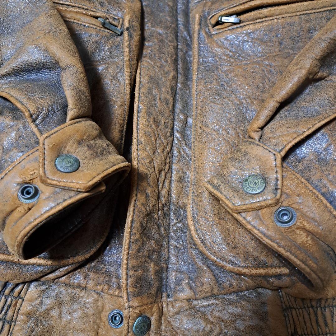 激渋】90s GELEONE 短丈 G-1 フライトジャケット 革ジャン