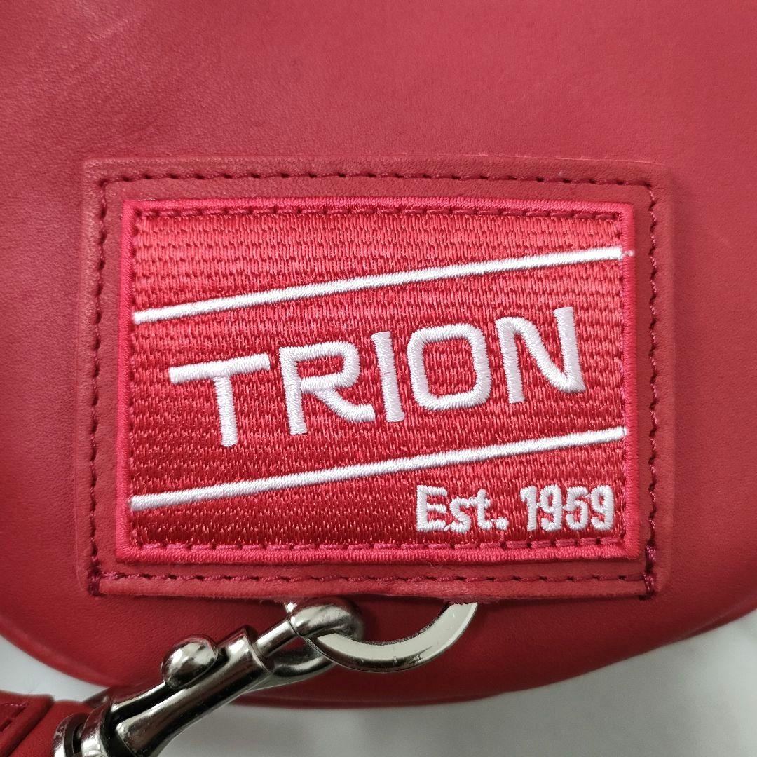 新品タグ付】TRION THE GLOVE ボディバッグ グラブレザー レッド