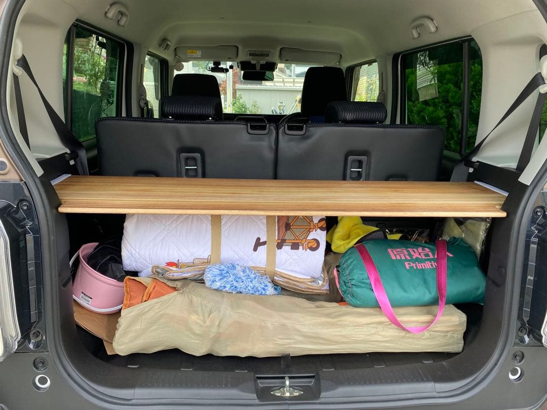 新型ハスラー用ラゲッジボード 静音版 木製 ワイドタイプ 塗装済み