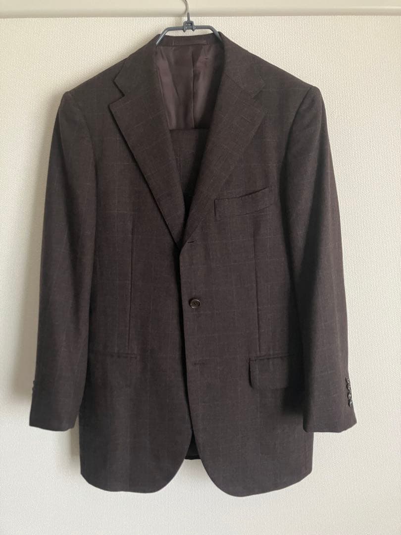 専用スーツ　BARBERA　ウィンドウペン　46 サルトリアリング BAKER MODEL」シャドウウィンドウペン柄 スーツ(スーツ)｜Paul Stuart