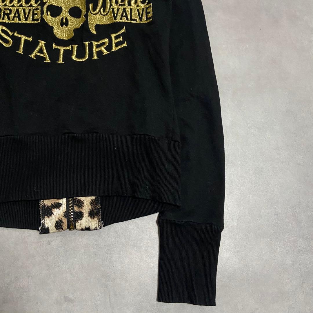 平成ギャル d.i.a ブルゾン 十字架 ドクロ ヒョウ柄 グランジ CE63