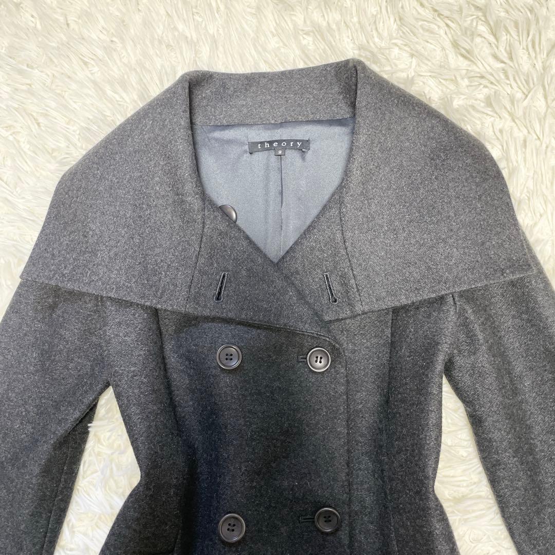 131【極美品】希少 theory セオリー コート ダブル ウール混 - メルカリ