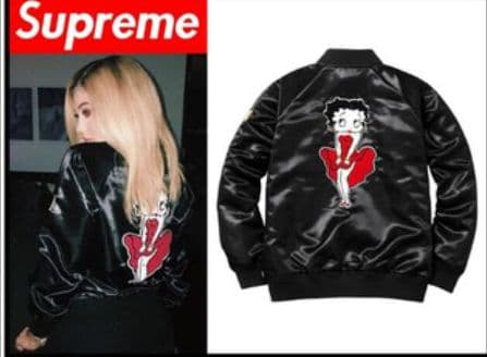 Supreme Betty Boop Satin Club Jacket - メルカリ