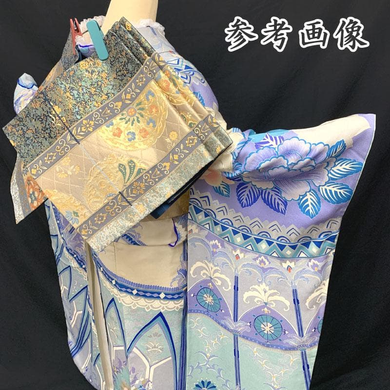 508z5,208y31,小物類,312u2〇振袖 城 アールデコ 銀駒刺繍 - メルカリ