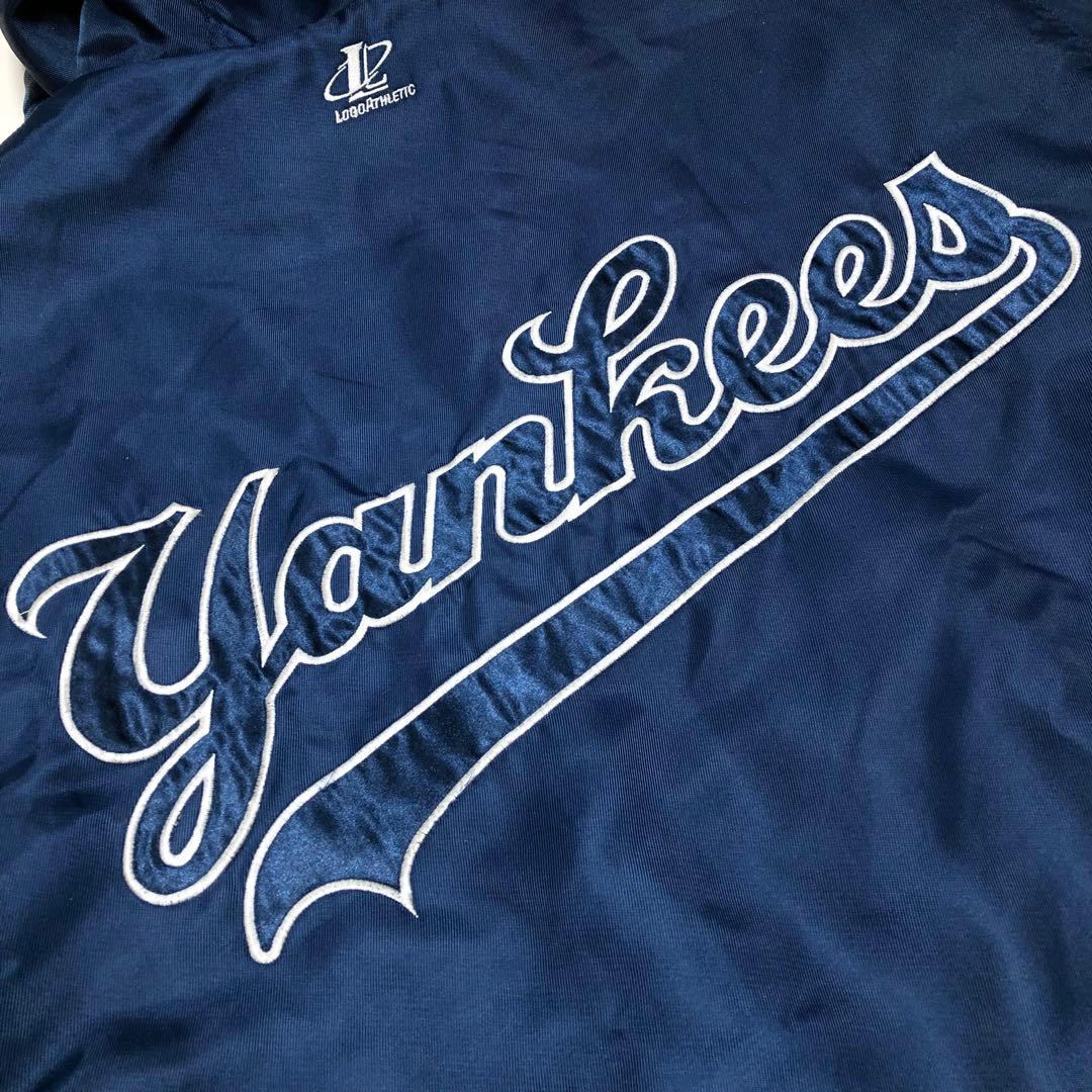 MLB NY ヤンキース ベンチコート 裏ボア 刺繍 デカロゴ Lサイズ - メルカリ