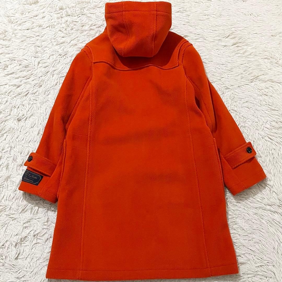 ✨極美品✨オーシバル ダッフルコート ヘリンボーン ロング丈 オレンジ