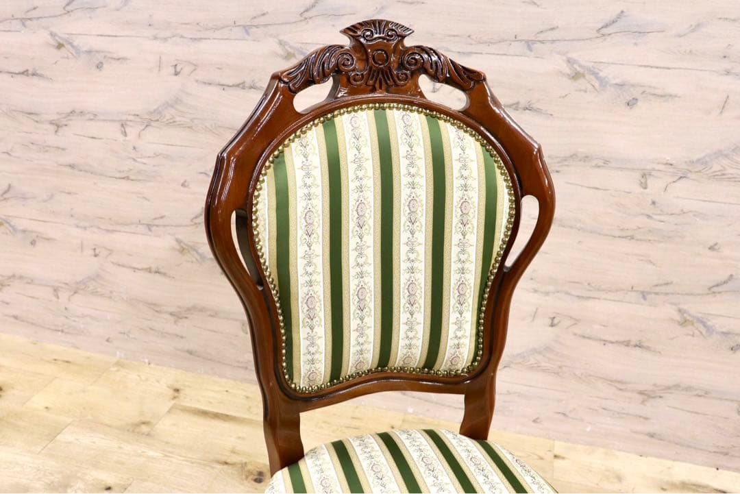 GMIK245B○イタリア製 ヴェローナクラシック ダイニングチェア 2脚セッ