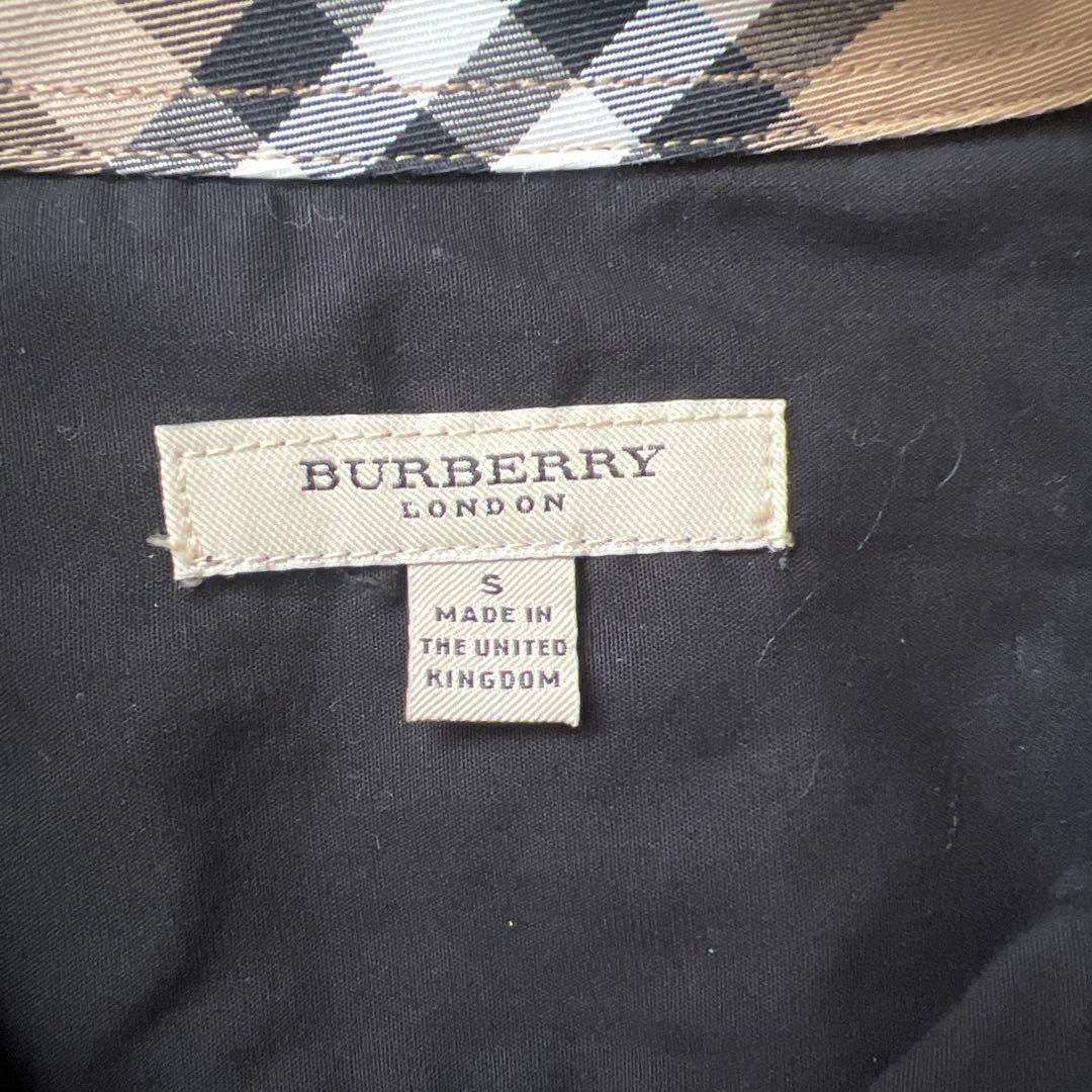 英国製 BURBERRY LONDON トレンチデザインシャツ ノバチェック S