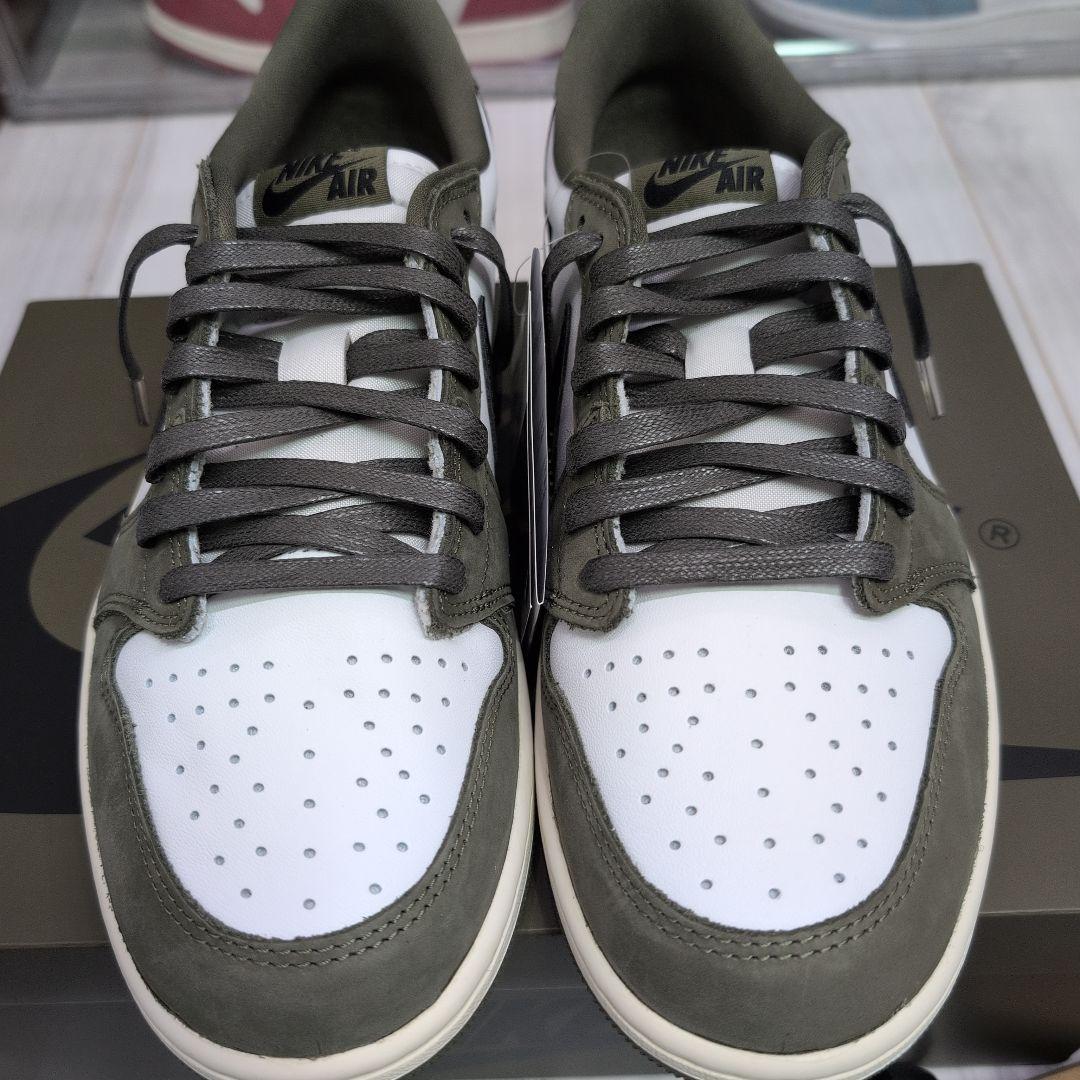NIKE Air Jordan 1 Low ホワイト/オリーブ　27.5cm