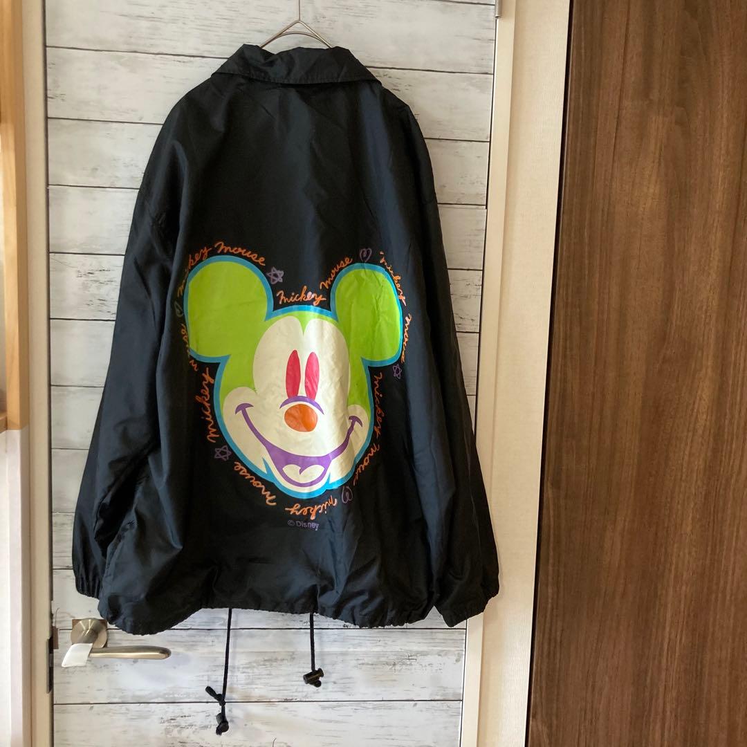 アナハイムクラブDisneyディズニーミッキーナイロンコーチジャケット