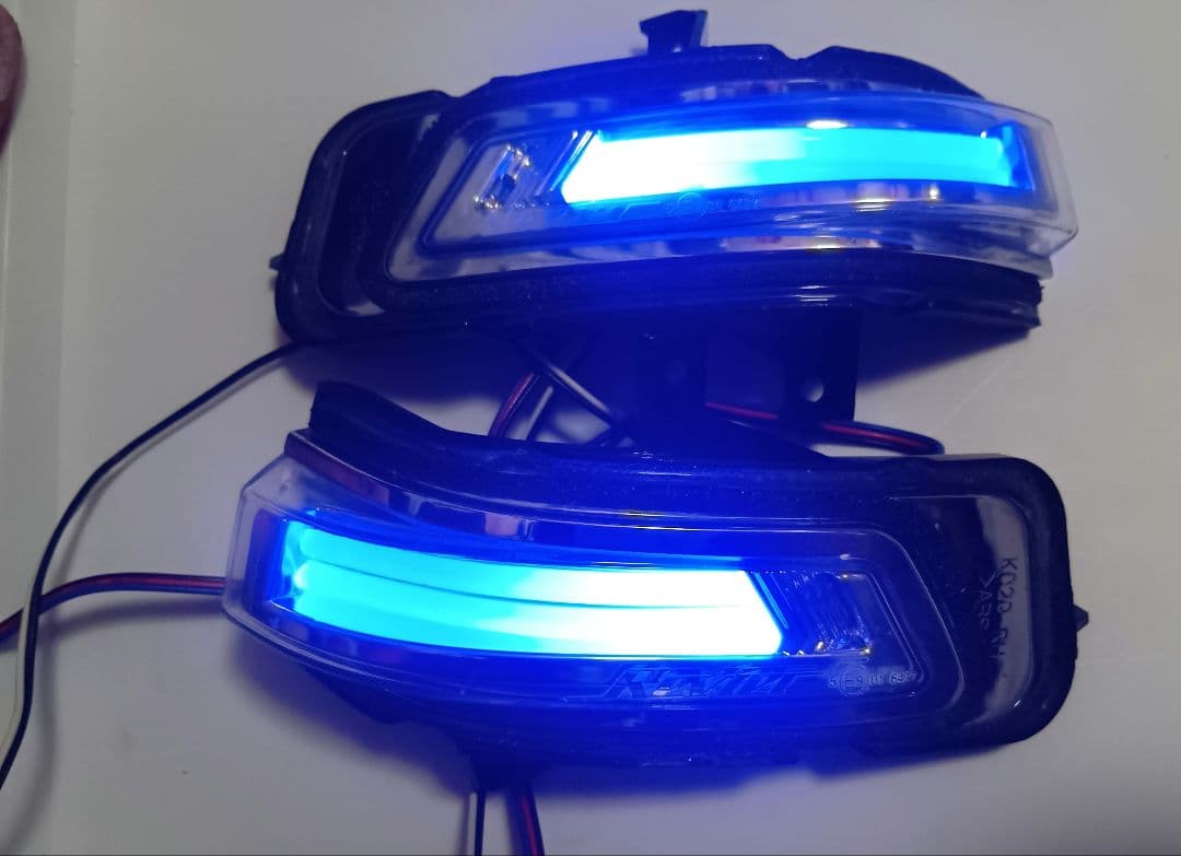 REIZレヴィーアN-BOXJF12ステップワゴンRKドアミラーウインカーブルー