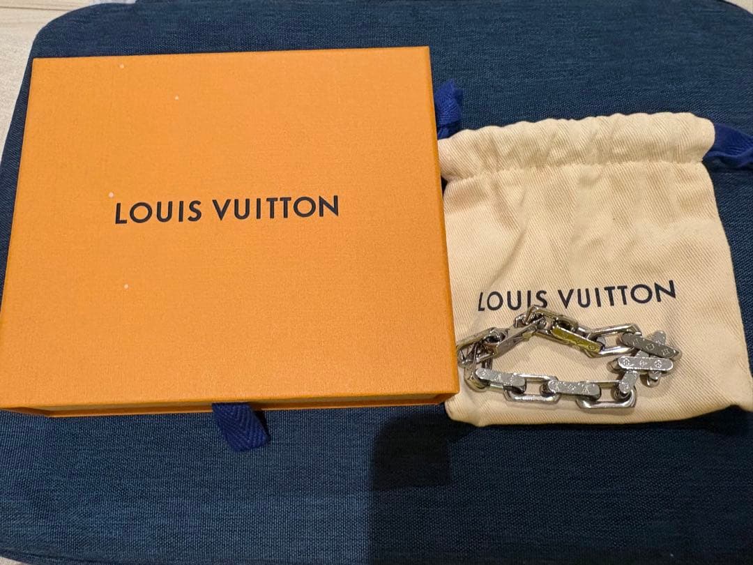 Louis Vuitton シルバーブレスレット シンプル♪】ルイヴィトン☆ブレスレット テイラー シルバー (Louis