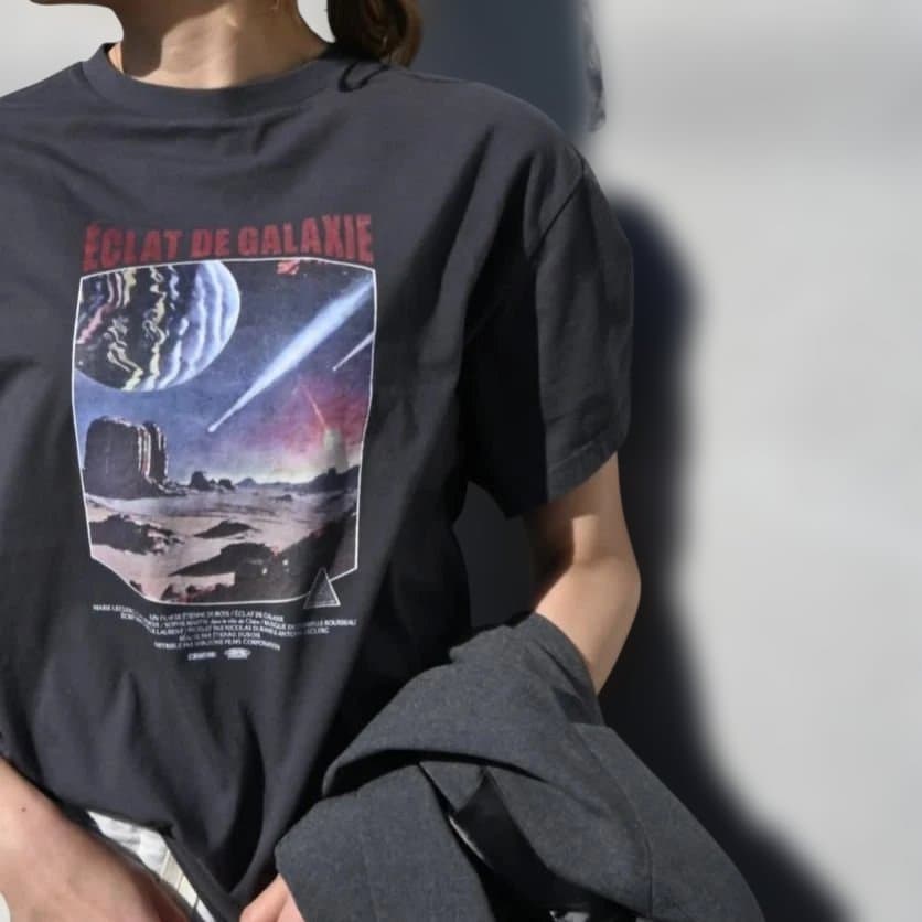 THE SHINZONE シンゾーン SF CINEMA TEE グレー
