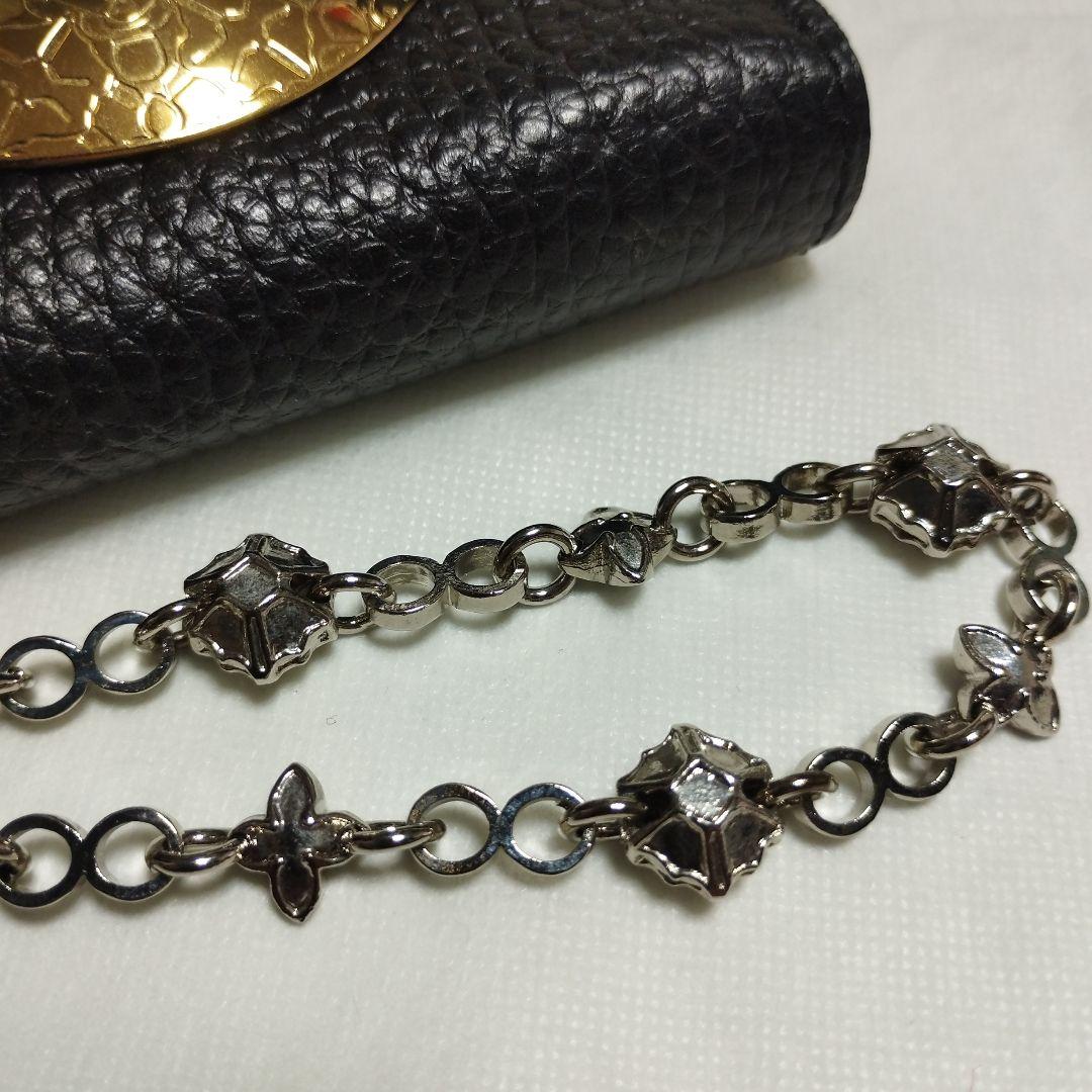 レア 未使用 日本製 PELLE MORBIDA チェーン付き コンパクト 財布