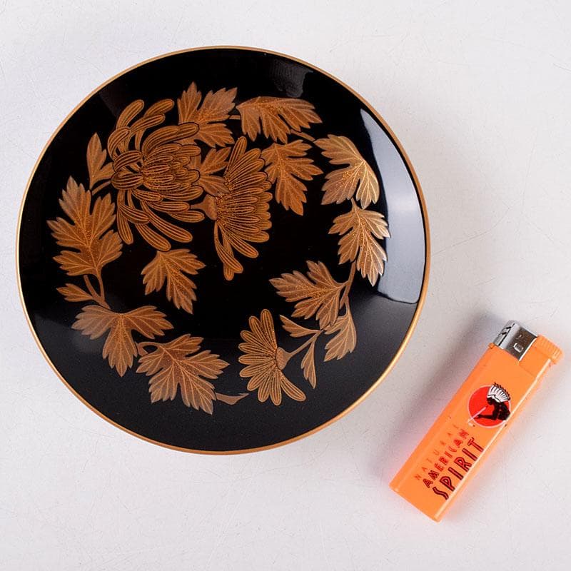 和食器輪島塗高崎秋峰作高台寺蒔絵五聖絵替銘々皿