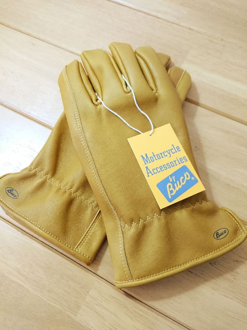 ブコ ホースハイド MOTORCYCLE GLOVE YELLOW 9½