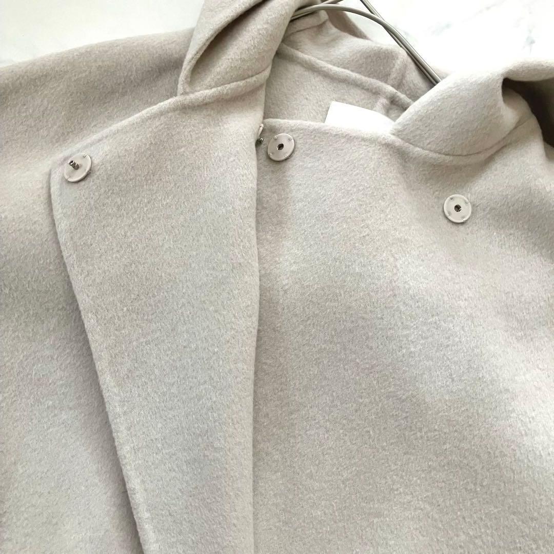 美品✨ボールジィ プレミアムウール リバーフーデットコート 薄