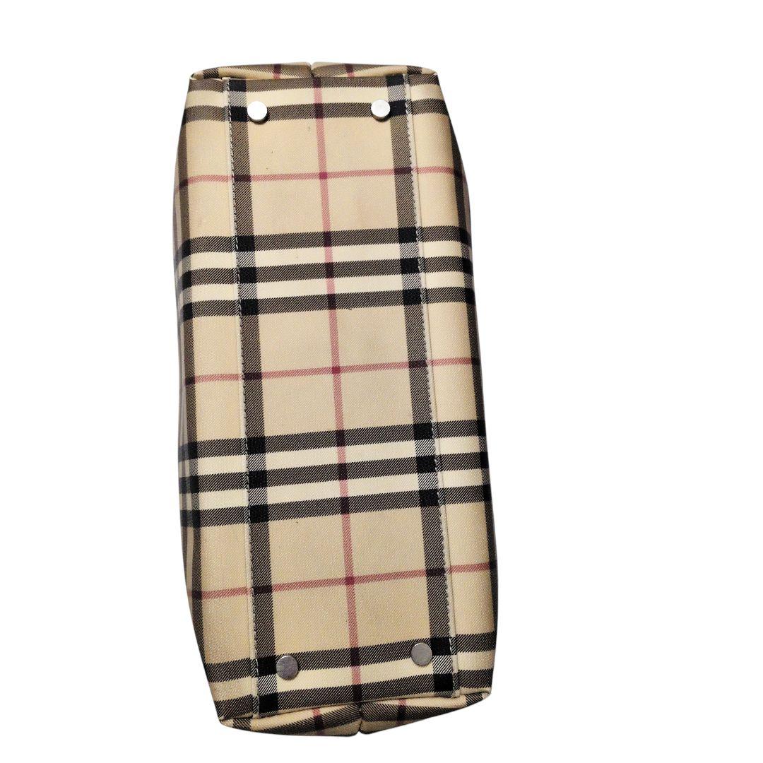 BURBERRY LONDON ノバチェック PVC ロゴ金具 底鋲 自立