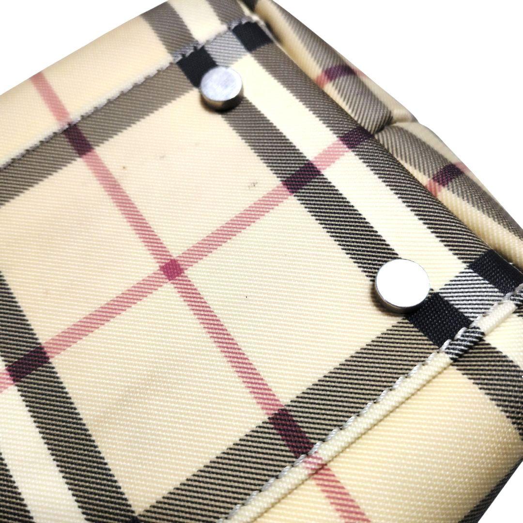 BURBERRY LONDON ノバチェック PVC ロゴ金具 底鋲 自立