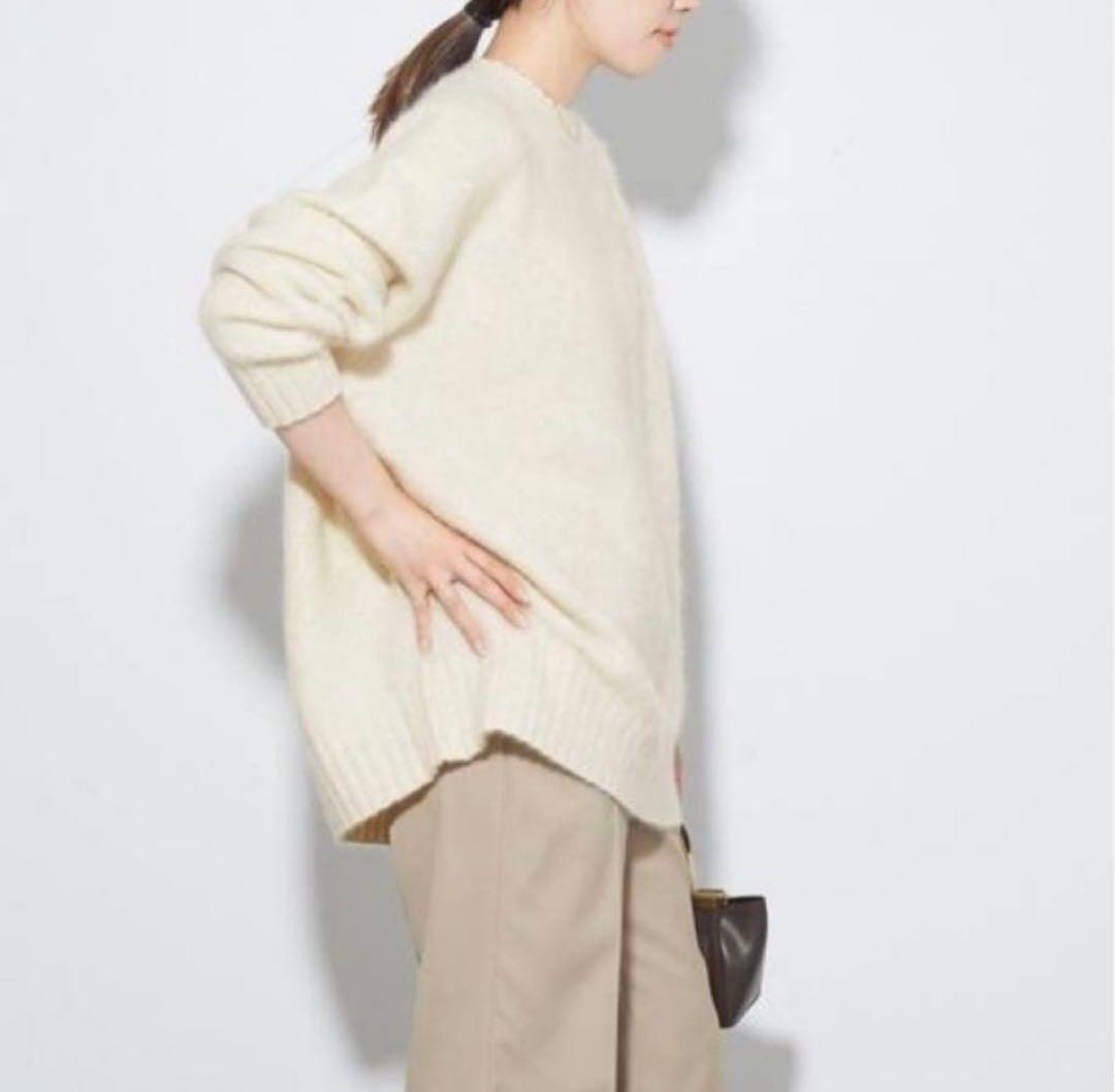 ヤク100% plage Yak Big ふんわりプルオーバーニット 23aw - メルカリ