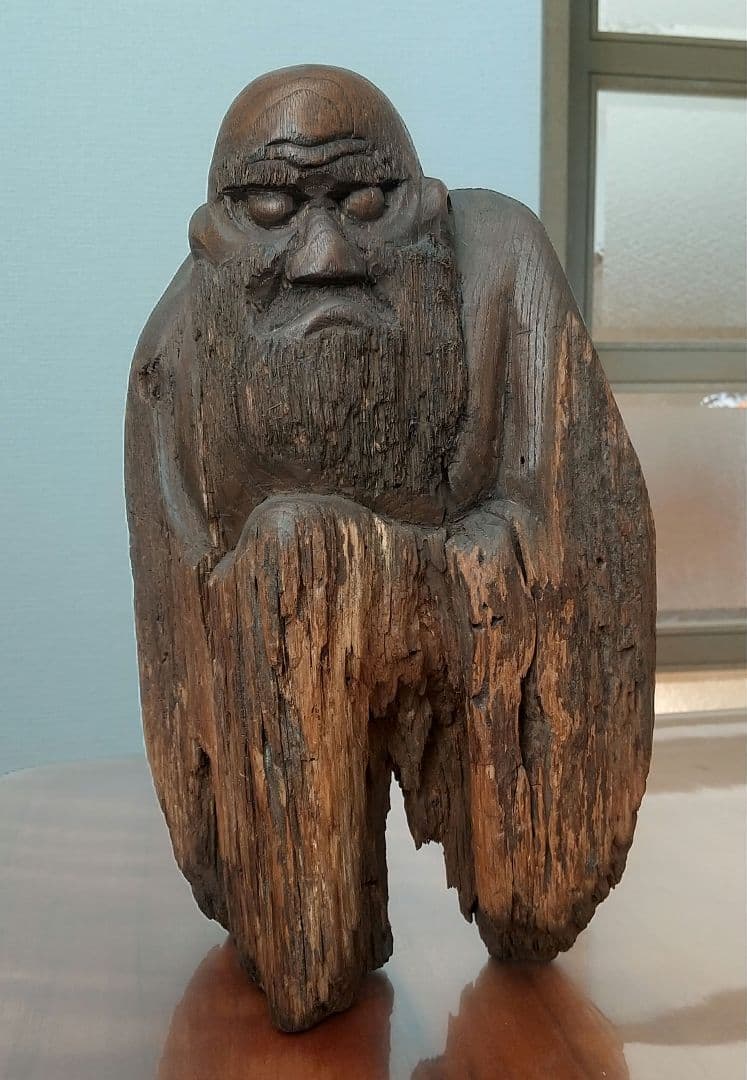 国宝姫路城天守閣古材 橋本星湖作 仙人の彫刻 1 国宝姫路城天守閣古材 橋本星湖作 仙人の彫刻 1